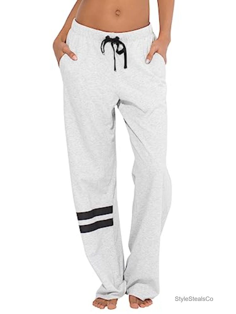 Relaxed Boyfriend Fit Lounge Pants With Pockets